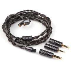 7HZ Bohea 28AWG OCC+Single Crystal Silver Cable - 3 In 1 With MMCX