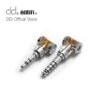 DD DdHiFi DJ35AR 2.5mm Balanced Female To 3.5mm Male Adapter Rhodium Plated