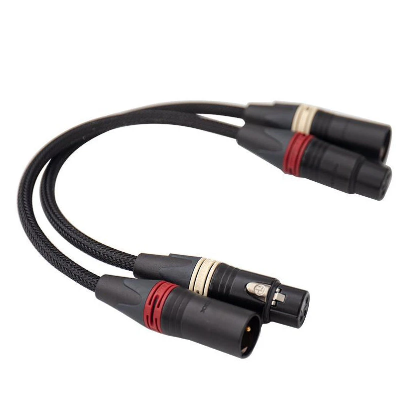 Fanmusic C006 XLR Balanced Female To Male HiFi Cable 20cm - Image 2