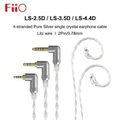 FiiO LS-2.5D LS-3.5D LS-4.4D 2.5/4.4mm 2-Pin 0.78mm Earphone Replacement Cable