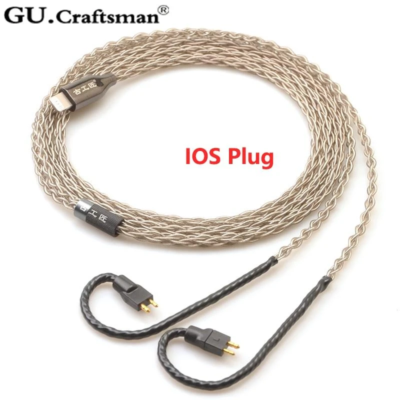 GUCraftsman 6N Silver Upgrade Cable For FitEar MH334 MH335DW Togo334 Private 223 Private 333 F111 - Image 4