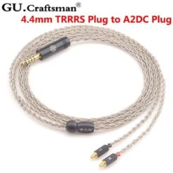 GUcraftsman 6n Silver Upgrade Cables For ATH-CKR90is CKR100is CKR1100is LS400 LS300 LS200 E40