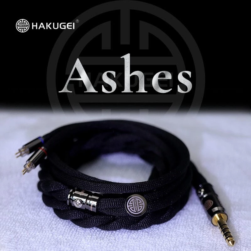HAKUGEI Ashes Litz 7N Copper Cotton Shielding Earphone Cable 2.5 3.5 4.4 - 0.78 2Pin / MMCX