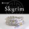 HAKUGEI Skyrim Litz 6N Pure Silver Shielding Cooxical Earphone Cable 2.5 3.5 4.4 - 0.78 2Pin / MMCX