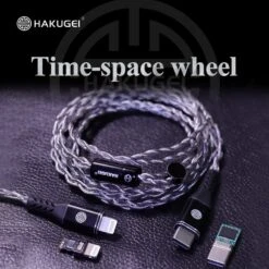 HAKUGEI Time-Space Wheel Silver Plated Alloy Cable Type-c/Lightning - 0.78 2Pin / MMCX