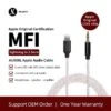 JCALLY AUX08L C101 Chip 8 Cores Lightning To 3.5mm Audio Cable