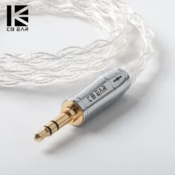 KBEAR 4 Core 4N 99.99% Purity Silver Earphone Cable With 2Pin/QDC/MMC/TFZ