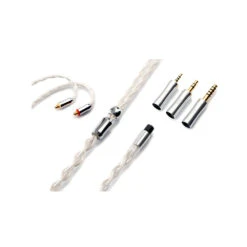 QoA RUM Silver Plated OCC Earphone Cable MMCX / 0.78mm