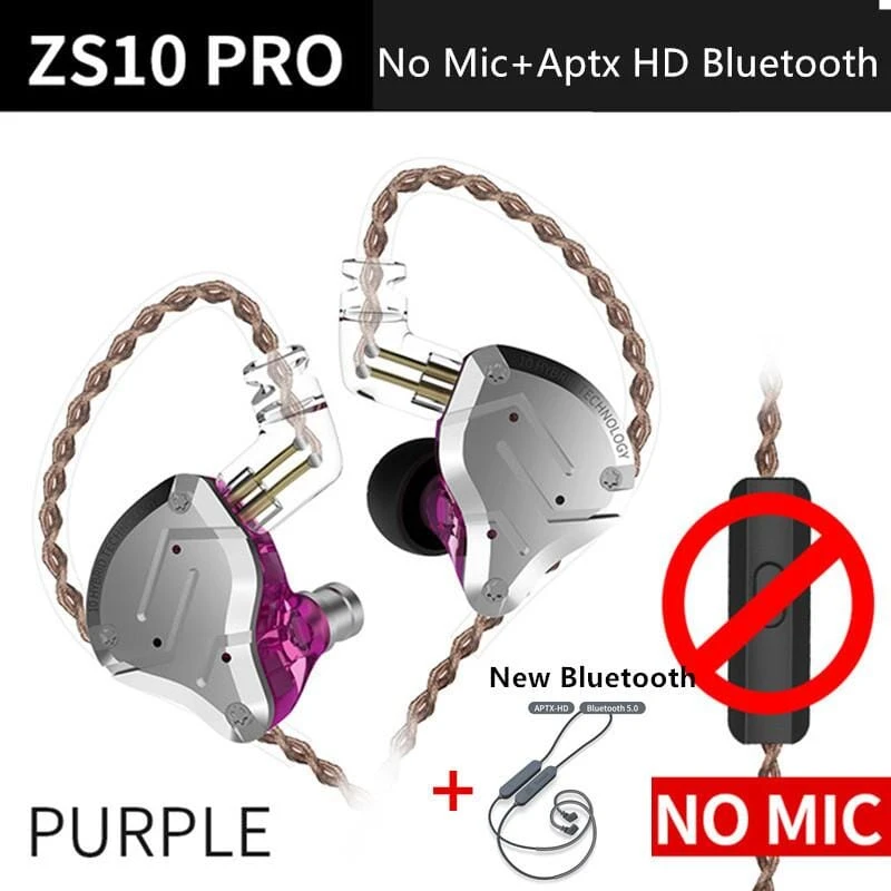 KZ ZS10 Pro Aptx HD Cable In Ear Hybrid 4BA+1DD Hifi Bass Earphones - Image 11