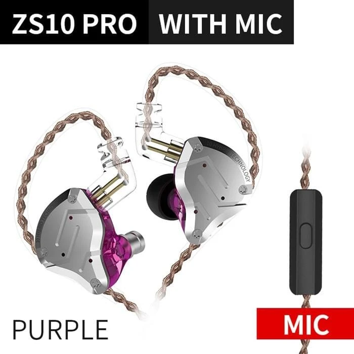 KZ ZS10 Pro Aptx HD Cable In Ear Hybrid 4BA+1DD Hifi Bass Earphones - Image 18