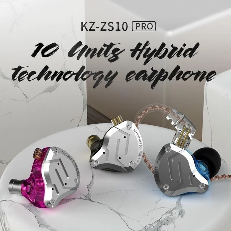 KZ ZS10 Pro Aptx HD Cable In Ear Hybrid 4BA+1DD Hifi Bass Earphones - Image 4