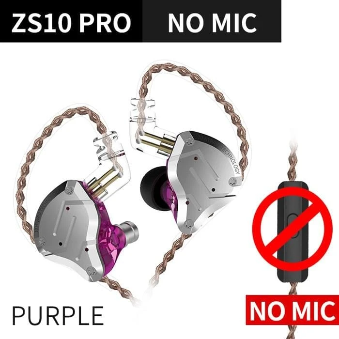 KZ ZS10 Pro Aptx HD Cable In Ear Hybrid 4BA+1DD Hifi Bass Earphones - Image 16