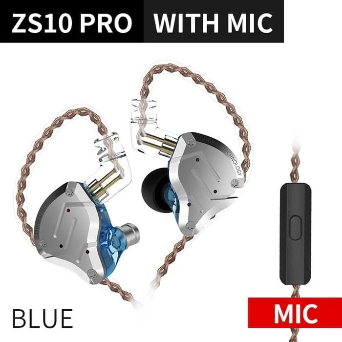 KZ ZS10 Pro Aptx HD Cable In Ear Hybrid 4BA+1DD Hifi Bass Earphones - Image 8