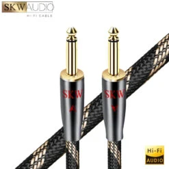 SKW BG-08 6.35mm Jack To 6.35mm Jack 6N Audio Cable ( Pair)
