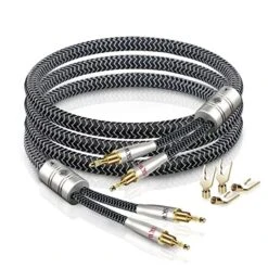 SKW WG20-05 Speaker Cables With Banana Plug For Home Cinema Amplifier Speaker HiFi System