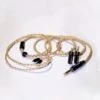 TACables Amber Gold Plated 6N Occ & Litz Silver Plated 6N Occ & Litz 6N Occ Copper Hybrid Earphone Cable