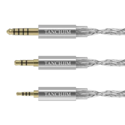 TANCHJIM CABLE R Single Crystal Copper Sliver-Plated 0.78mm 2Pin Upgrade Cable
