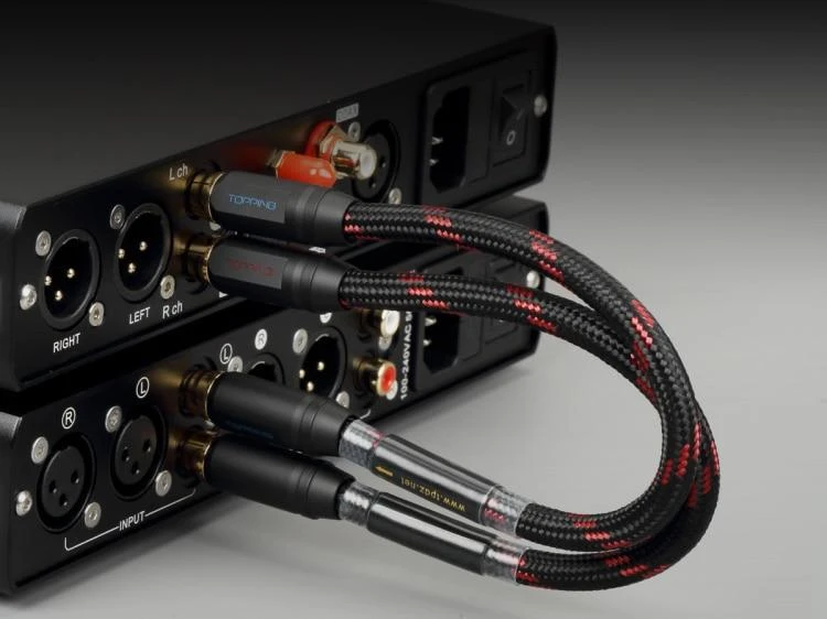 TOPPING TCR2 6N Single Crystal Copper Gold-Plated RCA Cable - Image 6