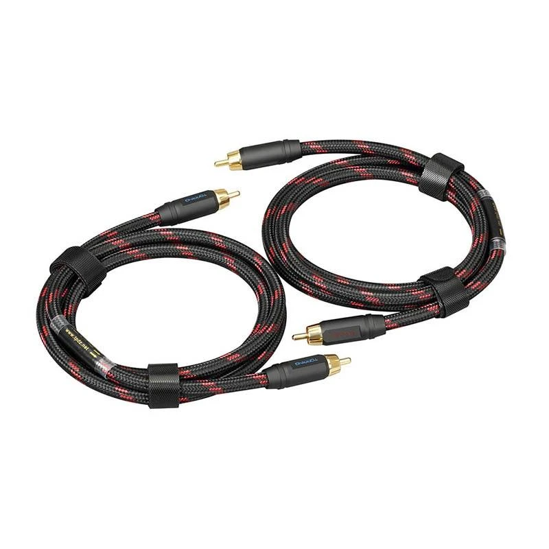 TOPPING TCR2 6N Single Crystal Copper Gold-Plated RCA Cable