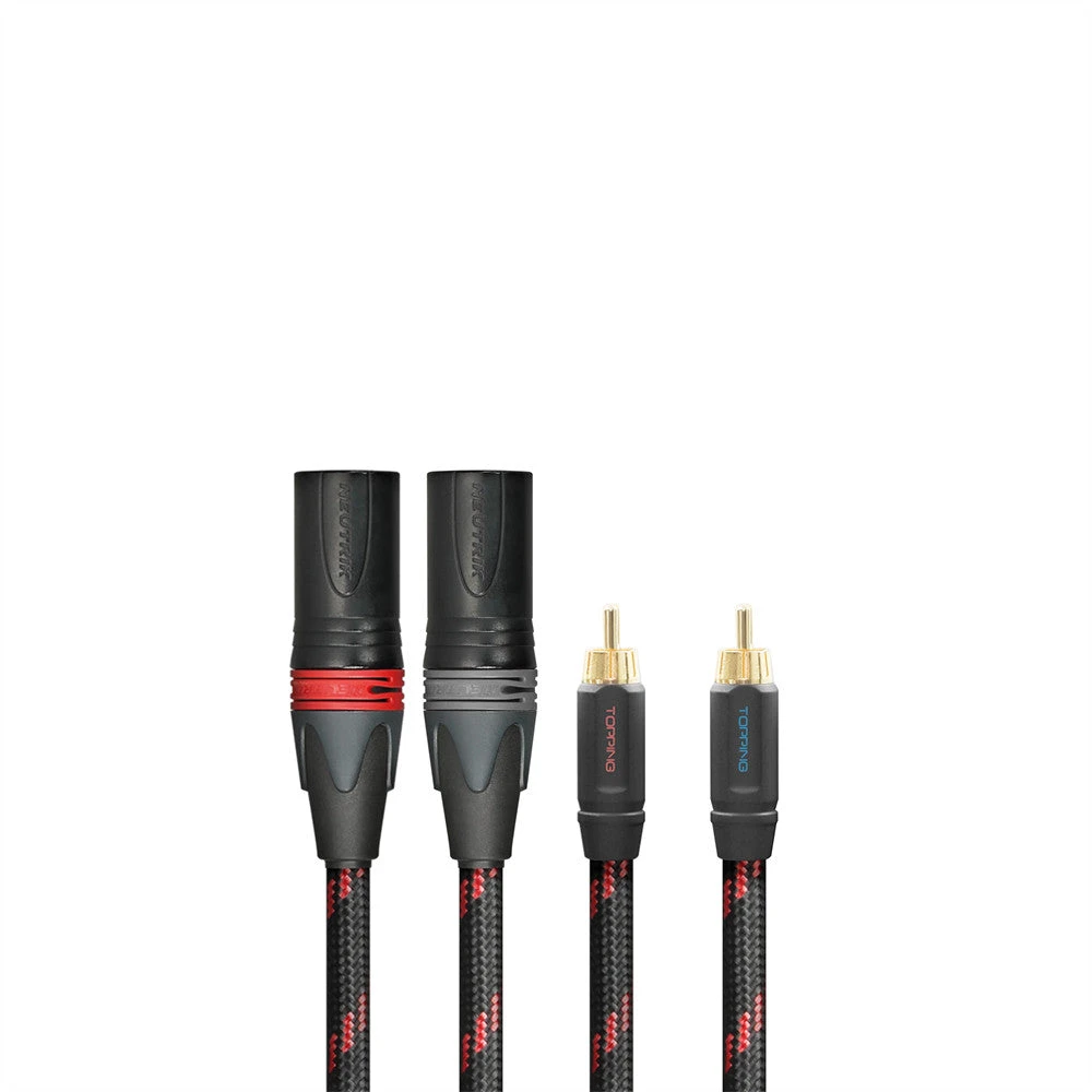 TOPPING TCRX1 Fever Audio Cable Double Lotus RCA To Double Canon XLR Male Cable - Image 5