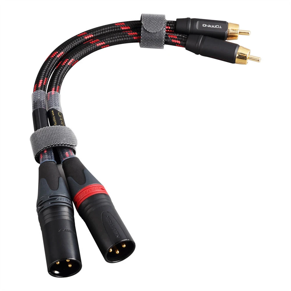 TOPPING TCRX1 Fever Audio Cable Double Lotus RCA To Double Canon XLR Male Cable
