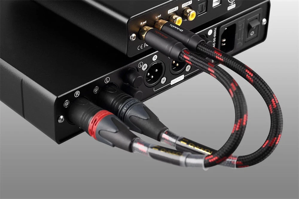 TOPPING TCRX1 Fever Audio Cable Double Lotus RCA To Double Canon XLR Male Cable - Image 2