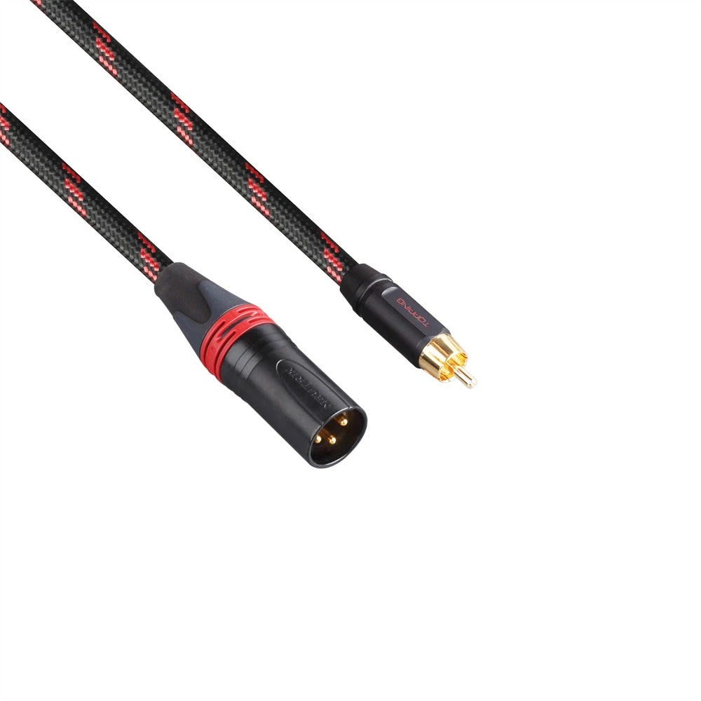 TOPPING TCRX1 Fever Audio Cable Double Lotus RCA To Double Canon XLR Male Cable - Image 4