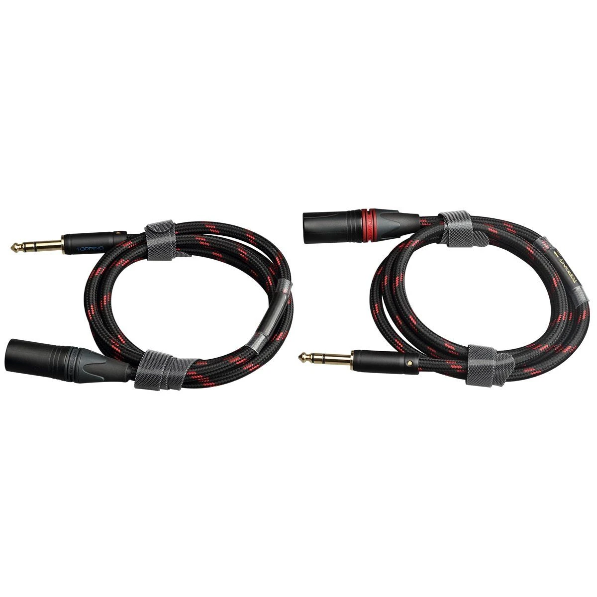 TOPPING TCT2 3-Pin Male XLR To 6.35mm TRS Balanced Copper Cable OCC (Pair) - Image 8
