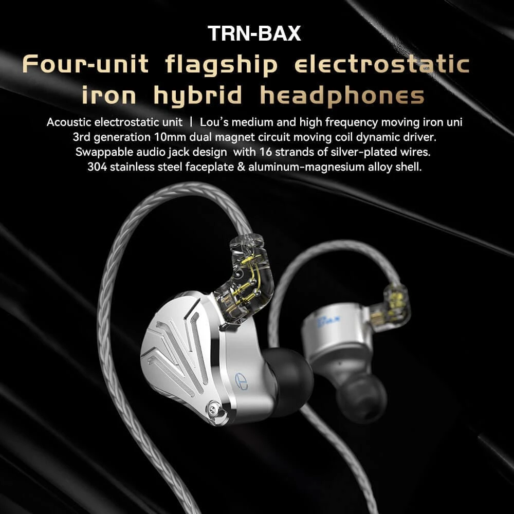 TRN BAX BA+1DD+2EST HIFI In-Ear Monitor - Image 6