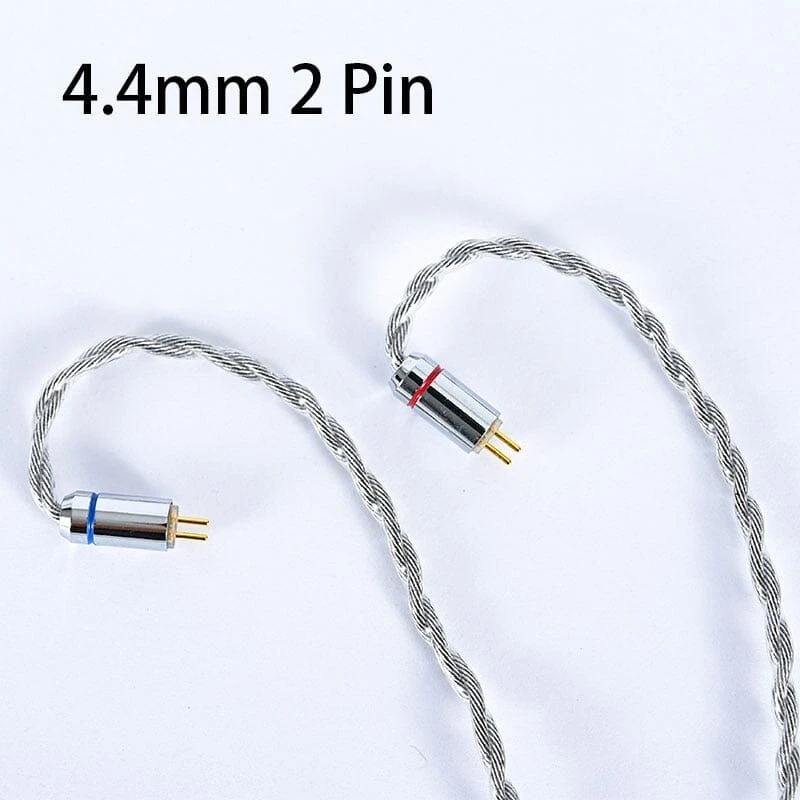 XINHS 4 Cores Graphene Alloy Silver Plated Earphone Cable 2.5 3.5 4.4 - MMCX 2Pin QDC TFZ - Image 9