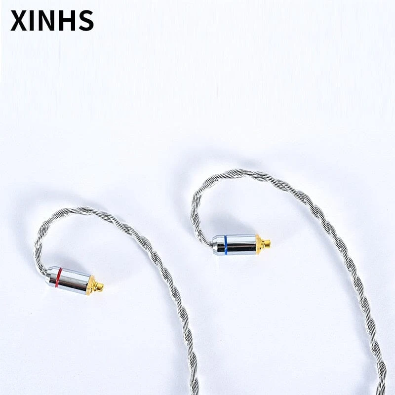 XINHS 4 Cores Graphene Alloy Silver Plated Earphone Cable 2.5 3.5 4.4 - MMCX 2Pin QDC TFZ - Image 2