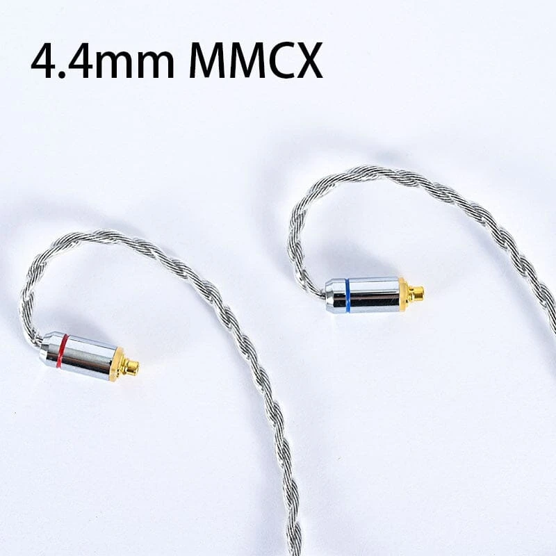 XINHS 4 Cores Graphene Alloy Silver Plated Earphone Cable 2.5 3.5 4.4 - MMCX 2Pin QDC TFZ - Image 12