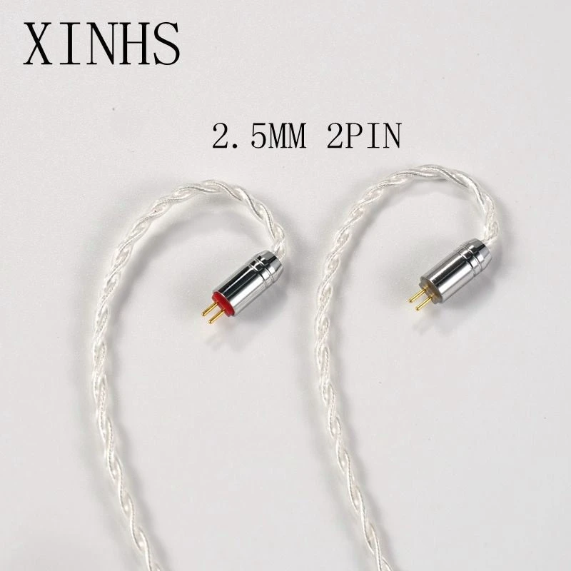 XINHS 4 Strands Silver-Pated Copper Earphone Cable 2Pin / MMCX / QDC / 0.75mm For ZSX/ZSN ZS10 Pro/AS16 - Image 13