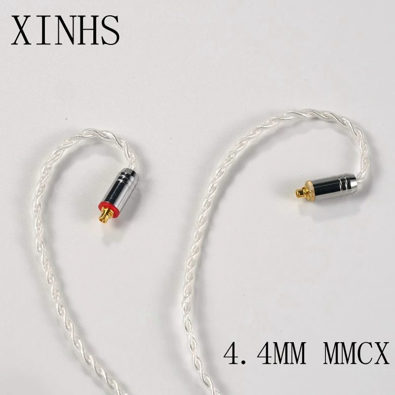 XINHS 4 Strands Silver-Pated Copper Earphone Cable 2Pin / MMCX / QDC / 0.75mm For ZSX/ZSN ZS10 Pro/AS16 - Image 16