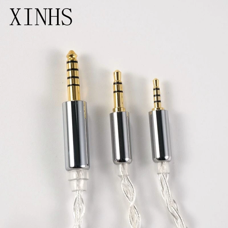 XINHS 4 Strands Silver-Pated Copper Earphone Cable 2Pin / MMCX / QDC / 0.75mm For ZSX/ZSN ZS10 Pro/AS16 - Image 6