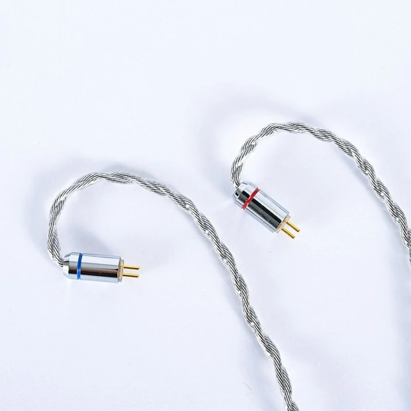XINHS 8-Cores Litz Structure Single Crystal Copper Plated Silver Graphene Earphone Cable 2.5/3.5/4.4 - MMCX/2 Pin - Image 6