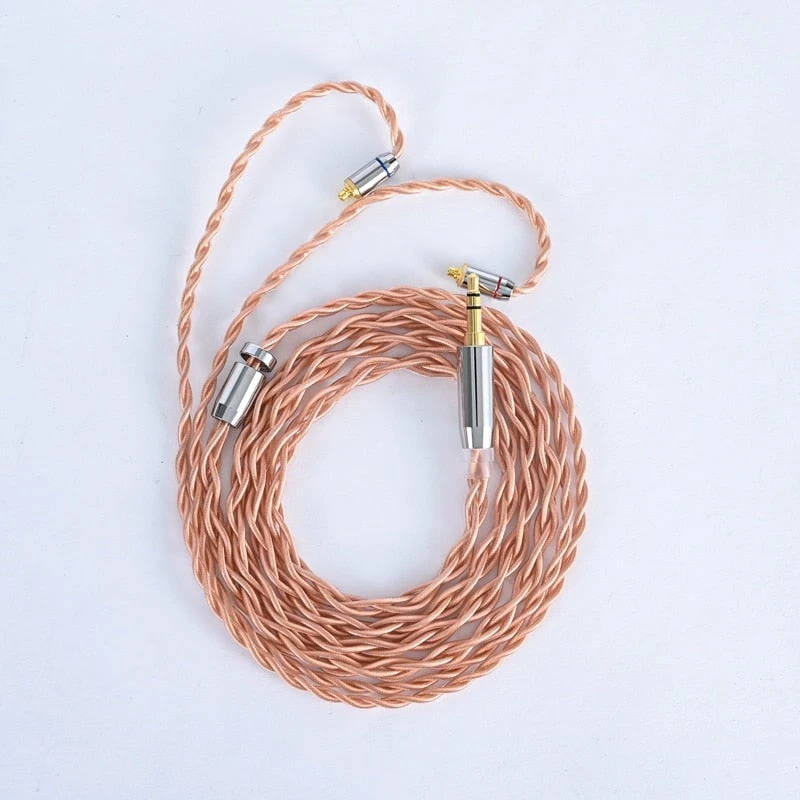 XINHS XIN04 4 Core 6N Single Crystal Copper Earphone Cable 2.5/3.5/4.4mm MMCX/2PIN/QDC/TFZ For KZ TINHIFI T2 - Image 2